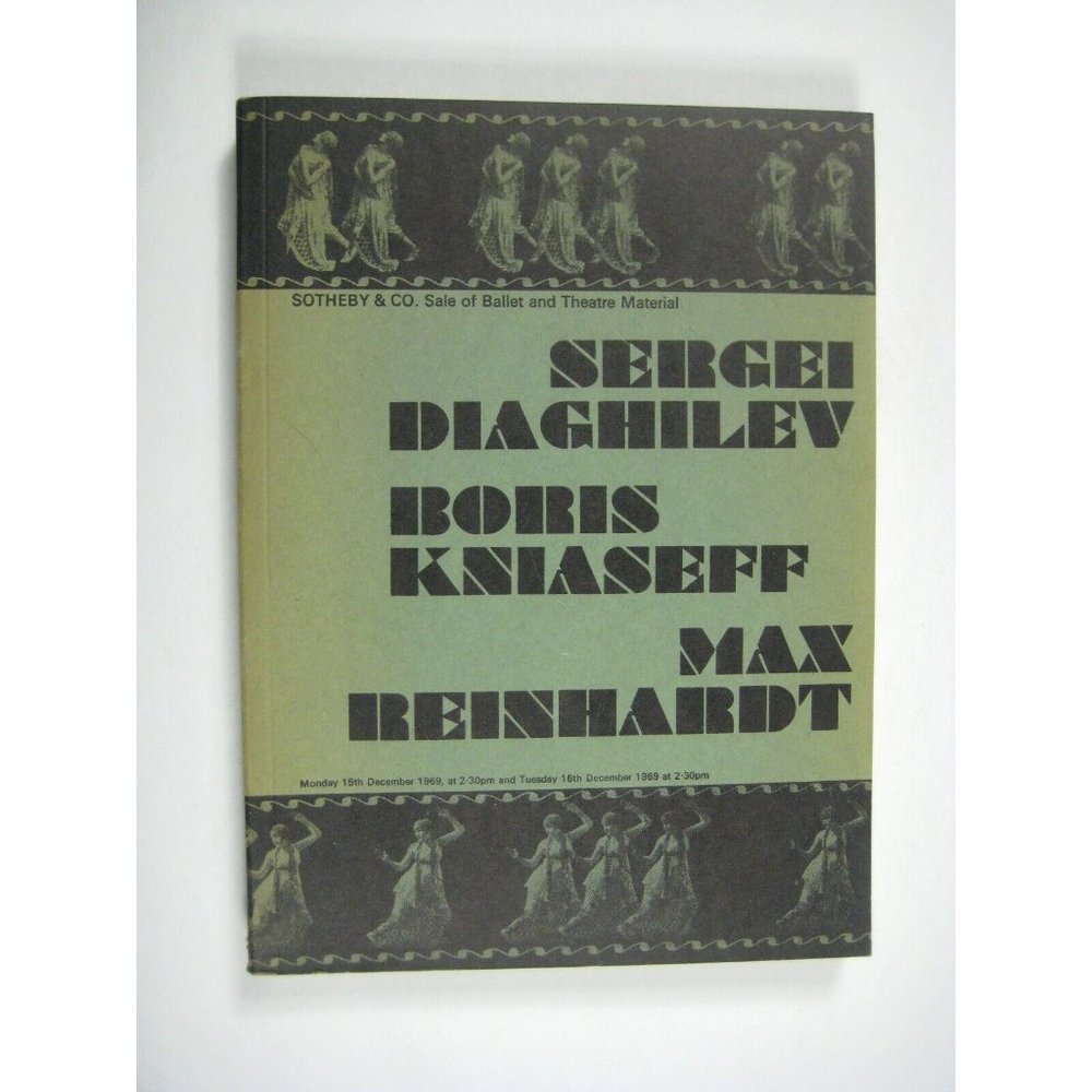 Decor Costume Design Diaghilev Ksiaseff Sothebys Catalog 1 & 2 Dance Ballet 1969